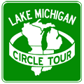 Lake Michigan Circle Tour route marker